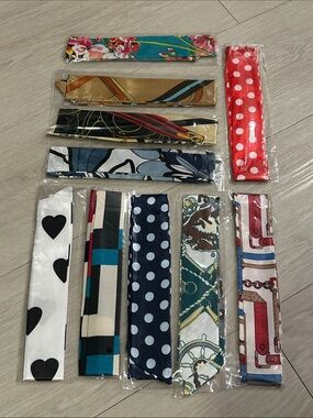 Purse Satin Scarf Set of 10 #20—Various Patterns and Colors